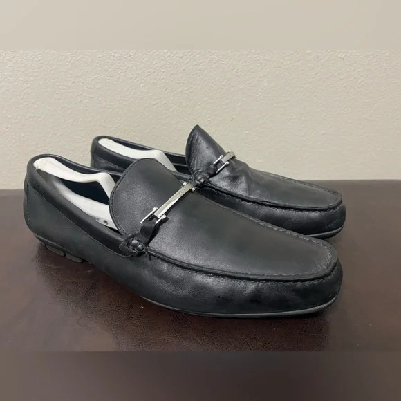Hugo Boss | Shoes | Hugo Boss Black Leather Silver Bit  display picture 1
